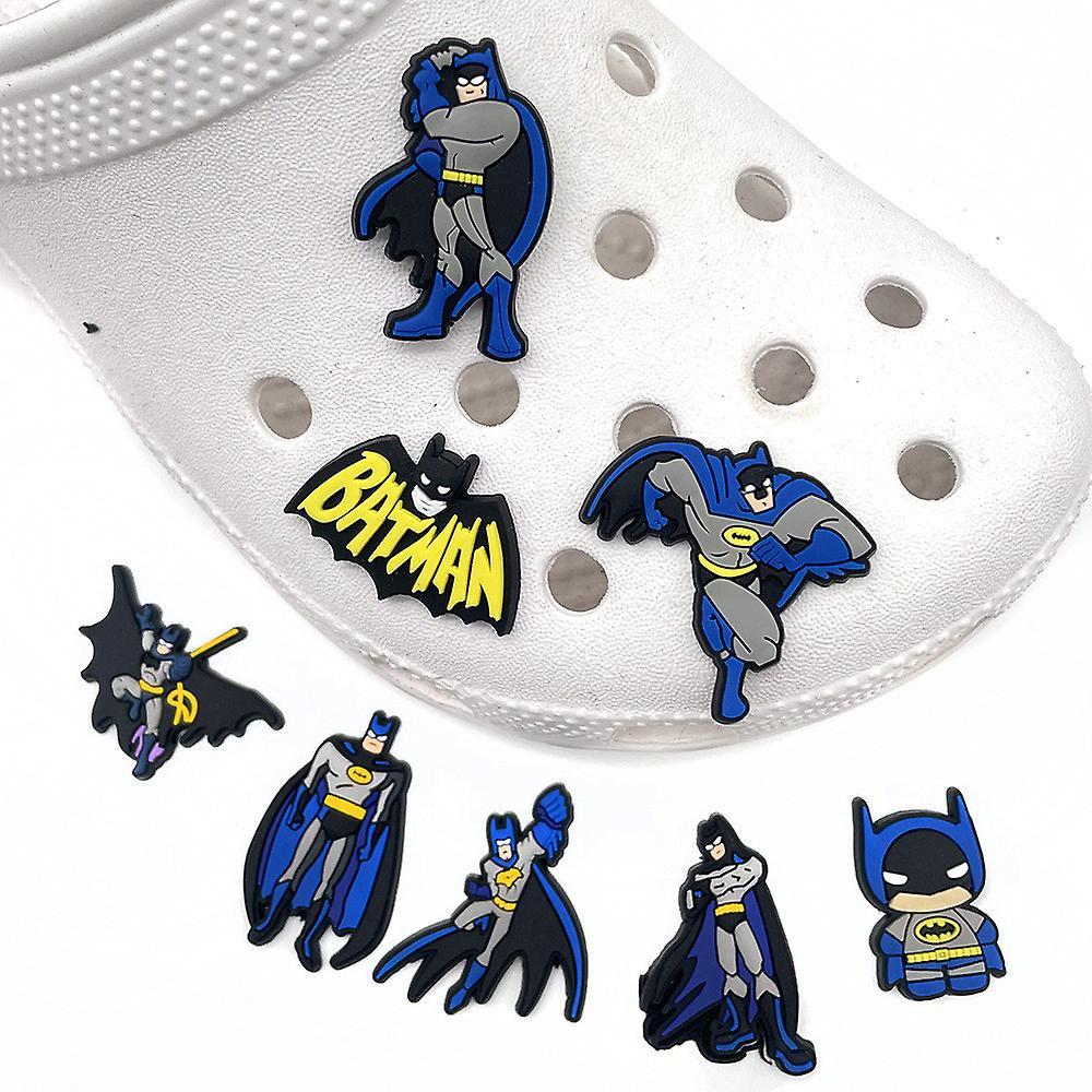 Ochime 8 Pcs Superhero Batman The Dark Knight Shoes Charms For Crocs Clog Sandals Decoration Decors Accessories Gifts