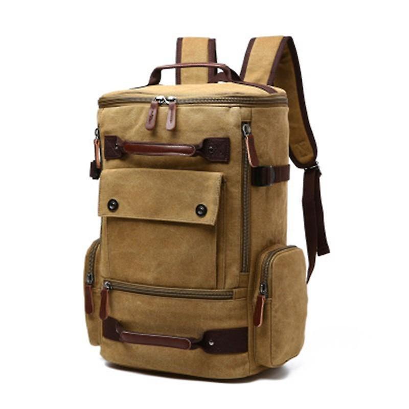 The Brands Market Korean edition fashion backpack Khaki