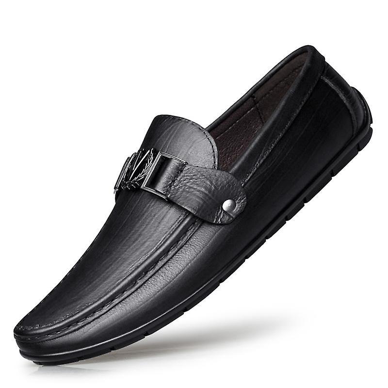 Mickcara Men's AS6086 Slip-On Loafer Black Us6.5/eu39