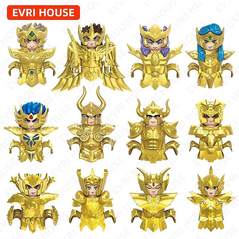 Sanne Anime Saint Seiya Mini Action Figures Knights of the Zodiac Bricks Building Blocks Toys for Children CQ19