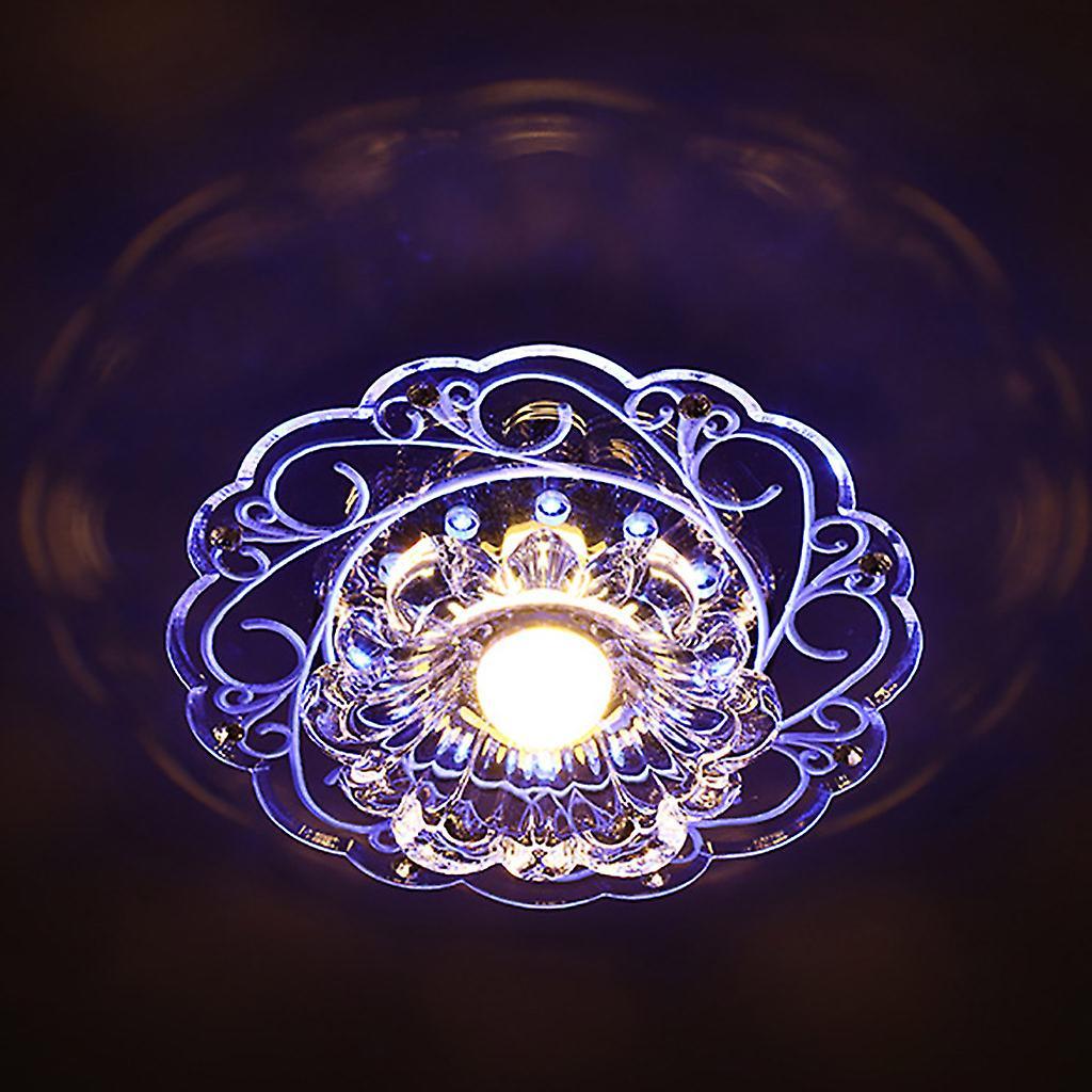 Gaoguang Modern Crystal LED Ceiling Light Living Room Chandelier Aisle Corridor Light 5W Blue