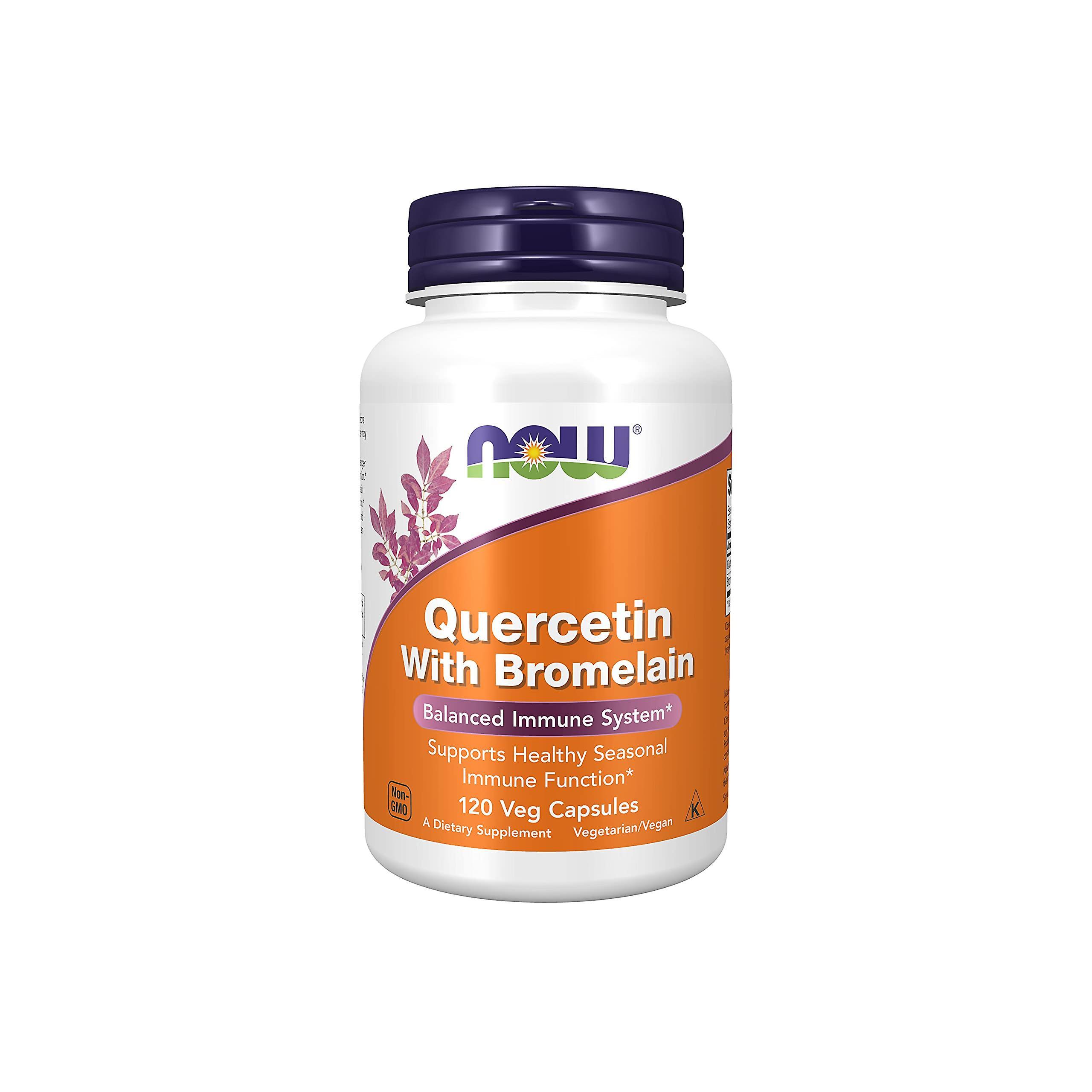 Now! Now Foods Quercetin With Bromelain 120 Veg Caps Balanced Immune System