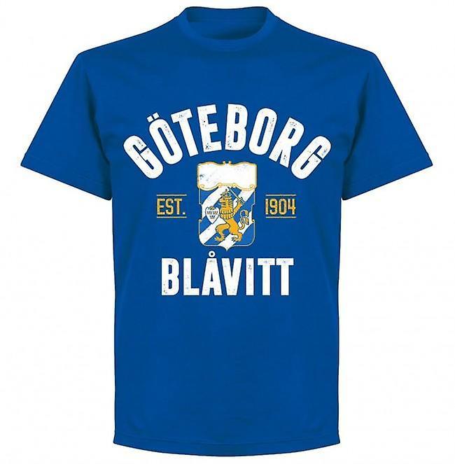 Soccer Tees Goteborg Established T-shirt - Blue L