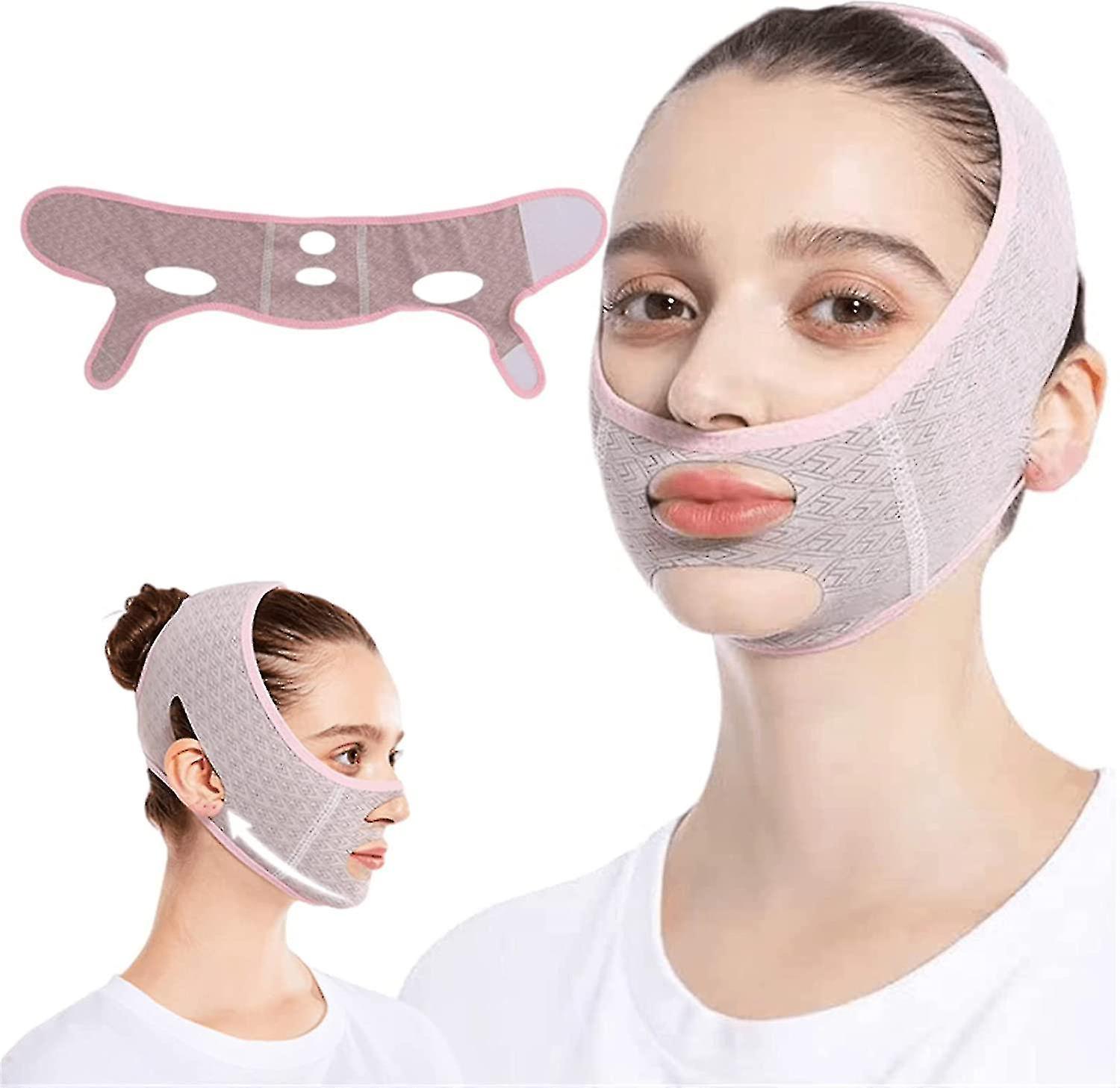 Yuntianzun Beauty Face Sculpting Sleep Mask, Reusable V Line Shaping Masks, V Line Lifting Mask Facial Slimming Strap - Double Chin Reducer 1Pcs