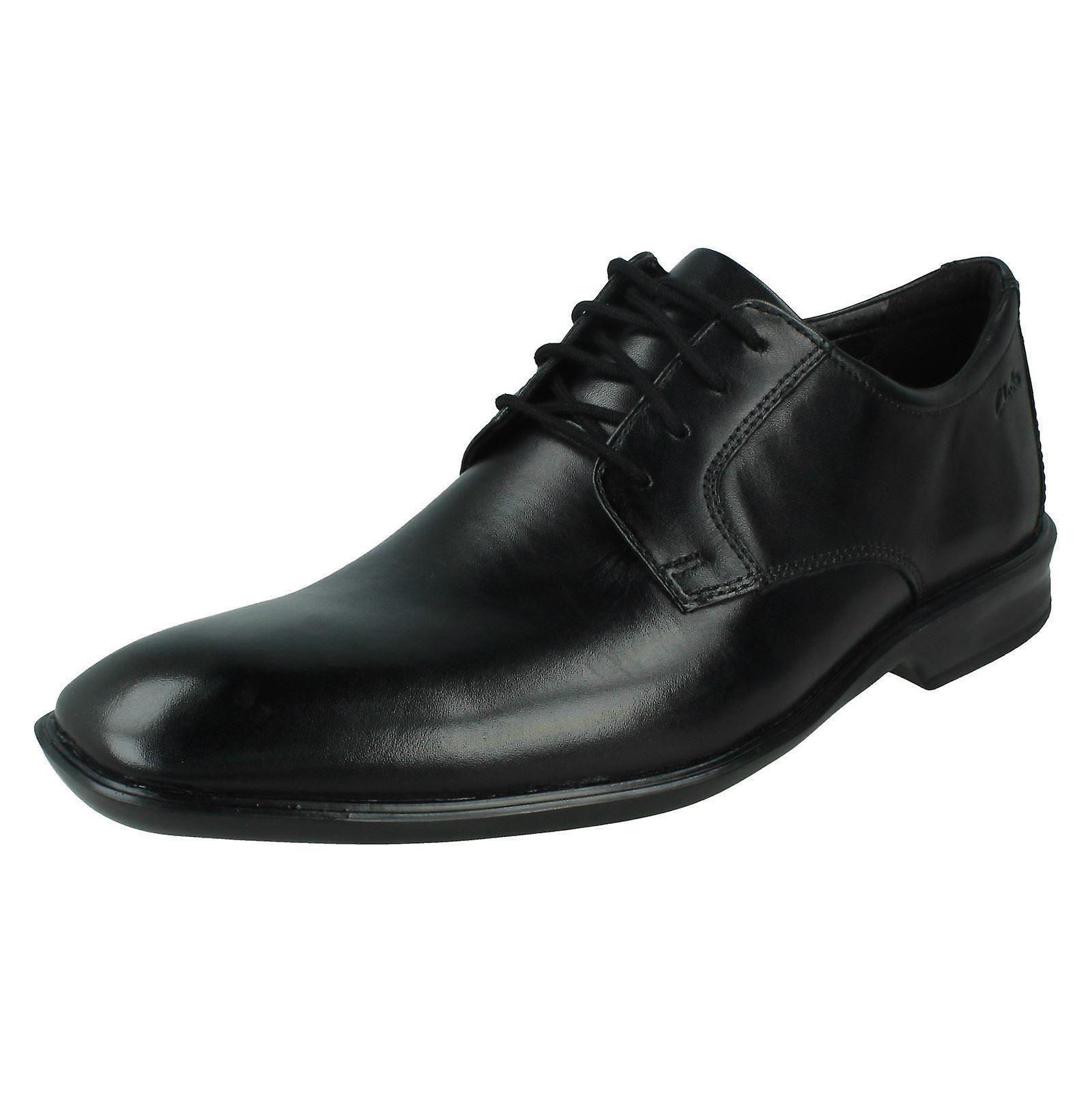 Mens Clarks Lace Up Formal Shoes Bensley Lace Black UK 8.5