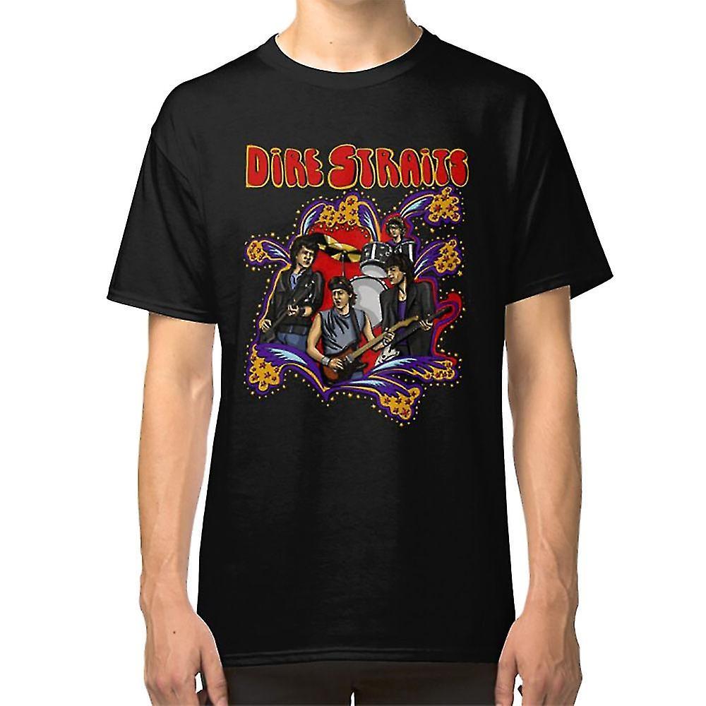 Gildan Dire Straits Dire Straits T-shirt Black L