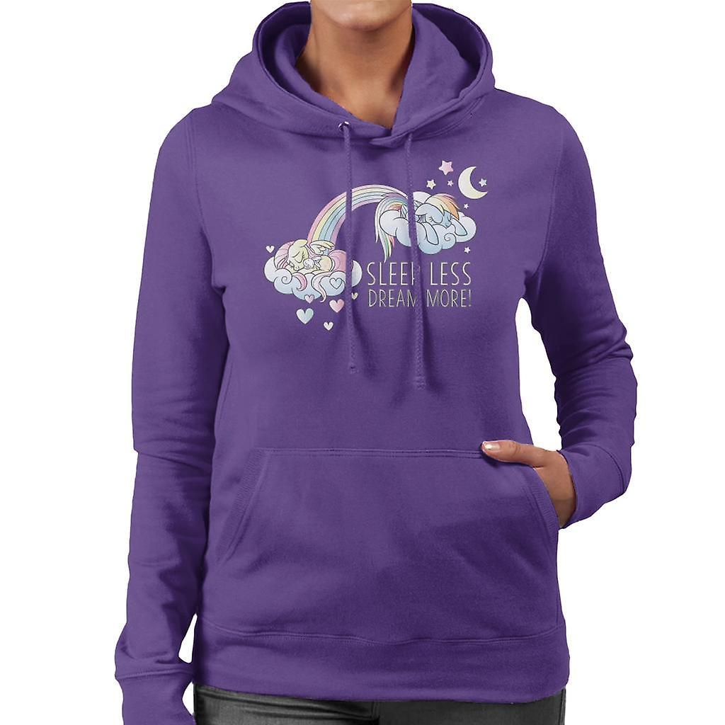 My Little Pony Sleeps Less Dream More Women's Hooded Sweatshirt Purple Large