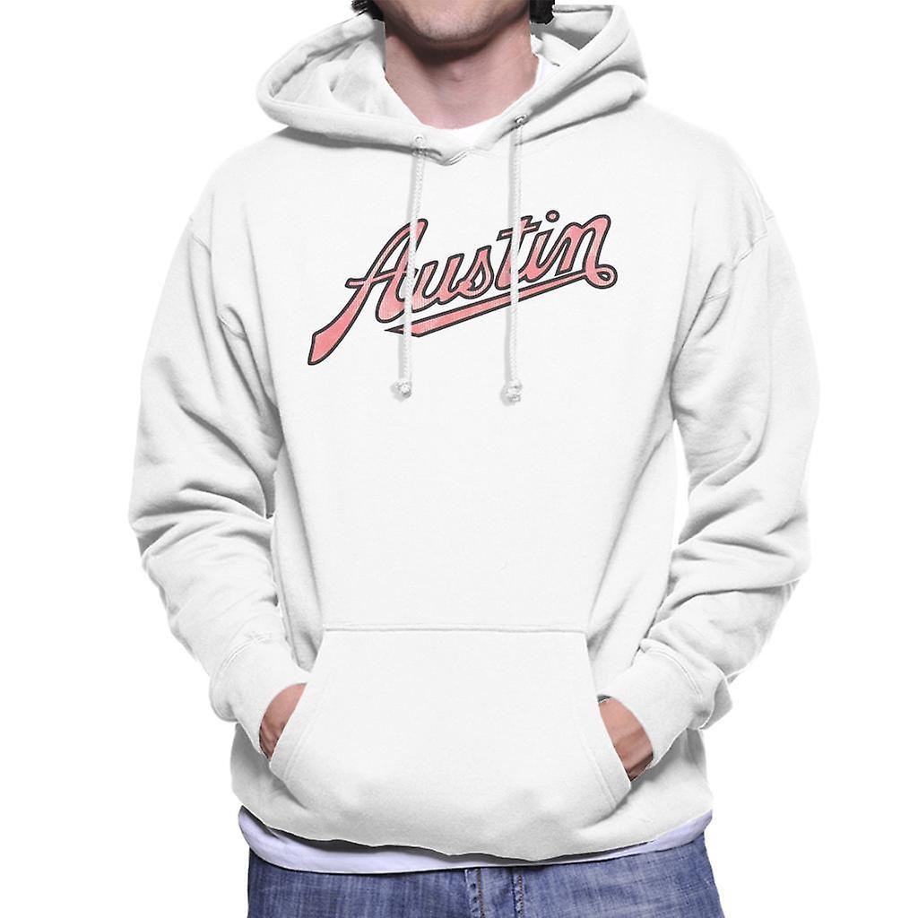 Austin Vintage Logo British Motor Heritage Men's Hooded Sweatshirt White XX-Large