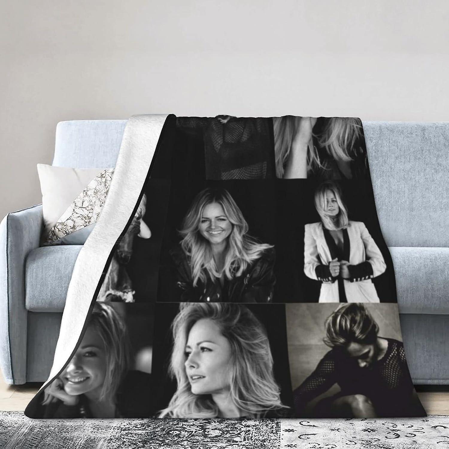 Kerota TO452 Helene Beauty Fischer Printed  Lightweight Super Soft Micro Fleece Throw s Fit Couch Bed Living Room Sofa Chair 50x40in 125x100cm