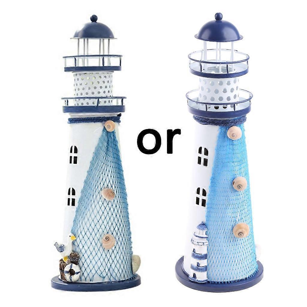 Unbrand Lighthouse with Color Changing LED Light Battery Powered Lighthouse Lamp Large