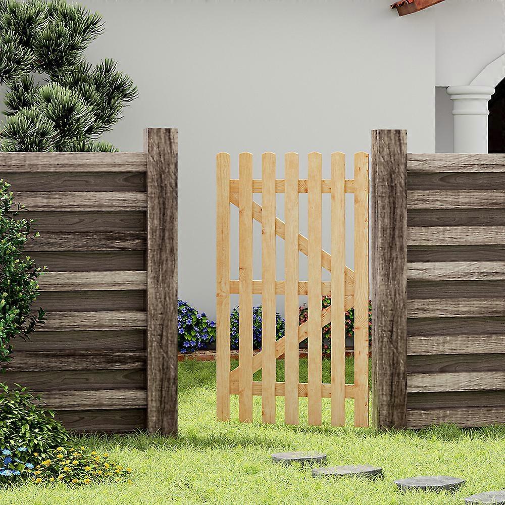 Living And Home 90x150cm Garden Wood Fence Gate with Latch