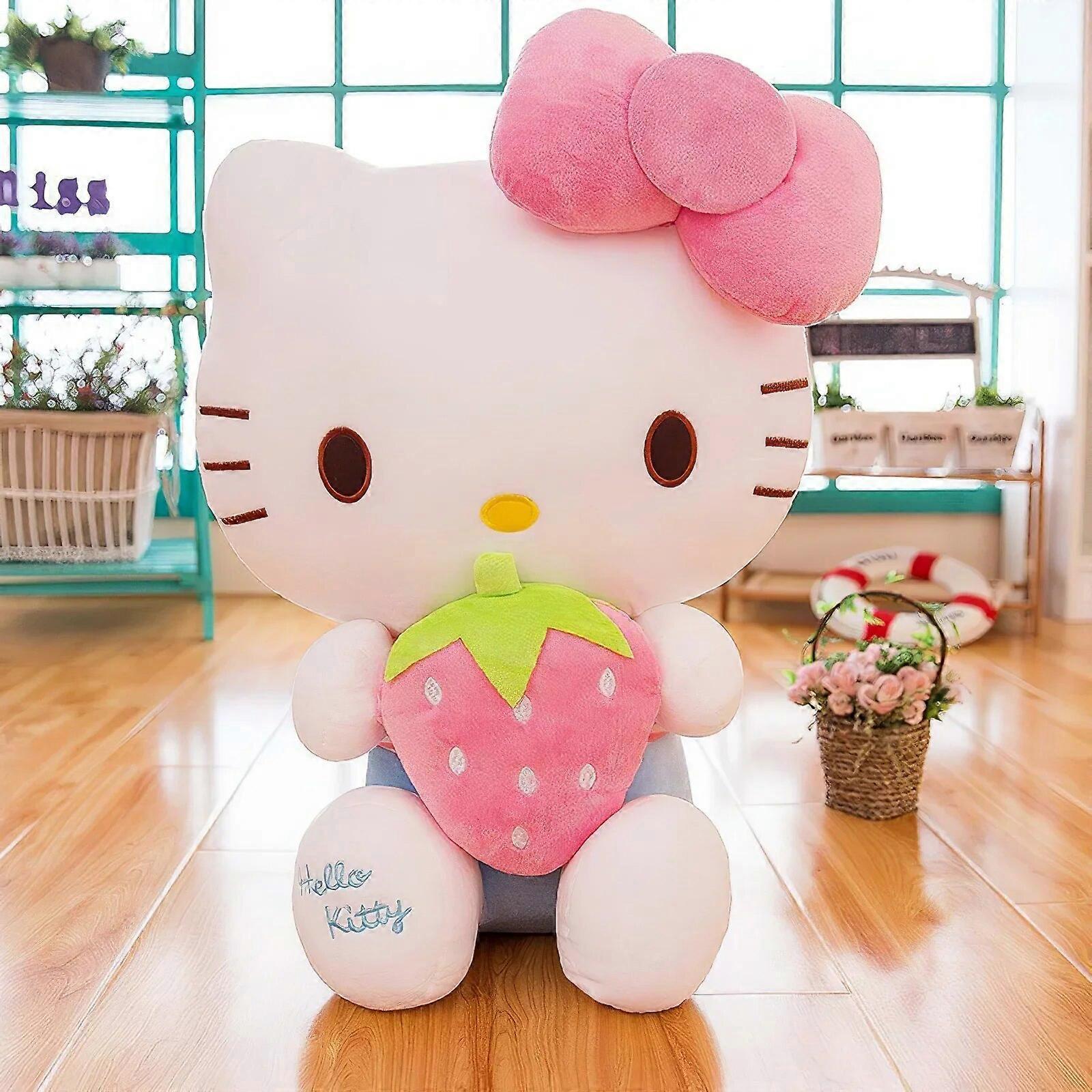 Redkid 50cm Cartoon Hello Kitty Plush Toy Big Size Kawaii Fruit Kt Cat Plushies Soft Stuffed Doll Pillow Cushion Kids Xmas Gift A 30cm