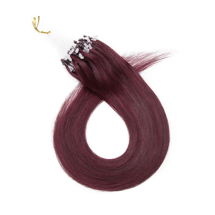 Sego Micro Loop Human Hair Extensions 50G wine red 16inch