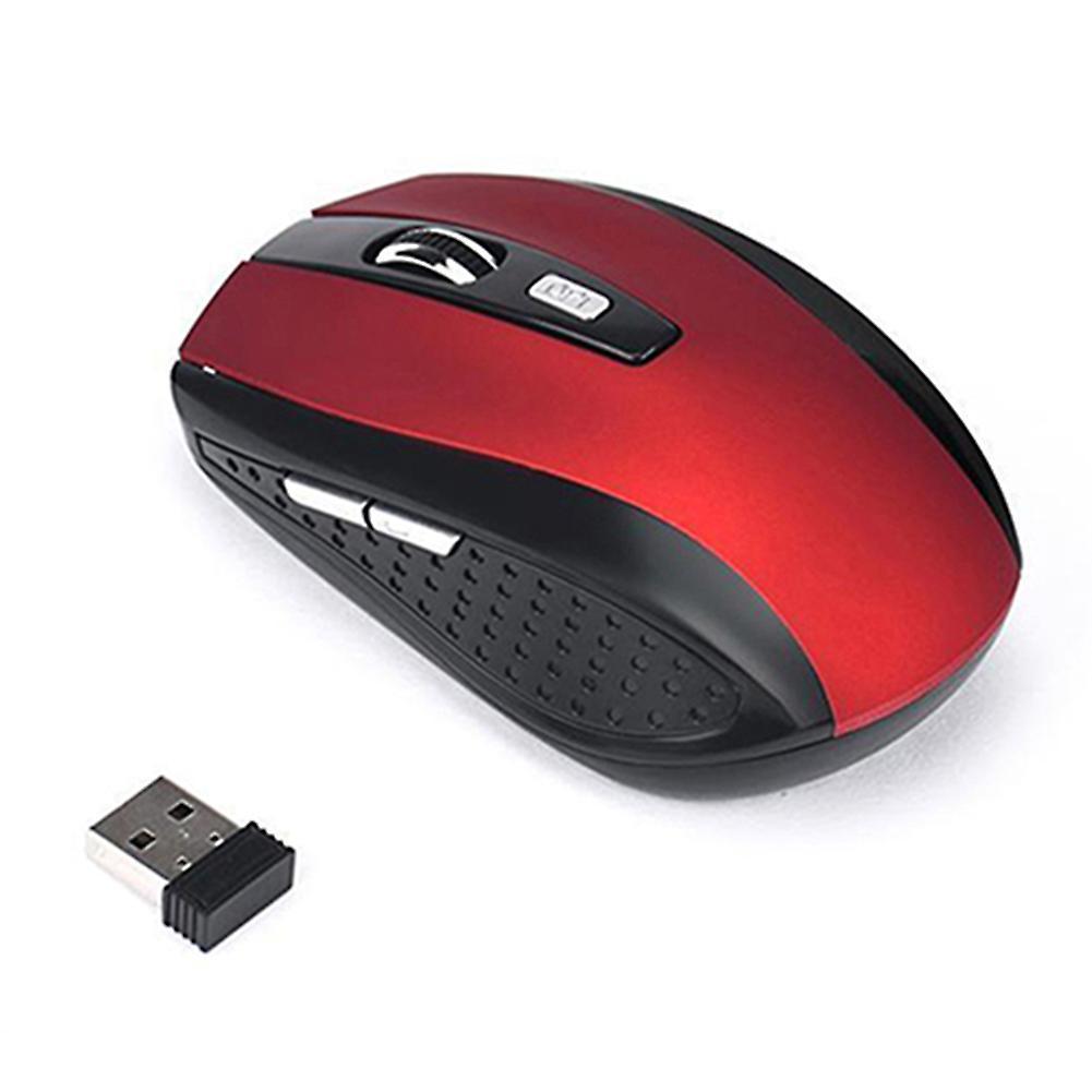 Cremlank Wireless Gaming Mouse 1200dpi 2.4GHz Ergonomic USB Receiver Mice for PC Laptop Red  7500