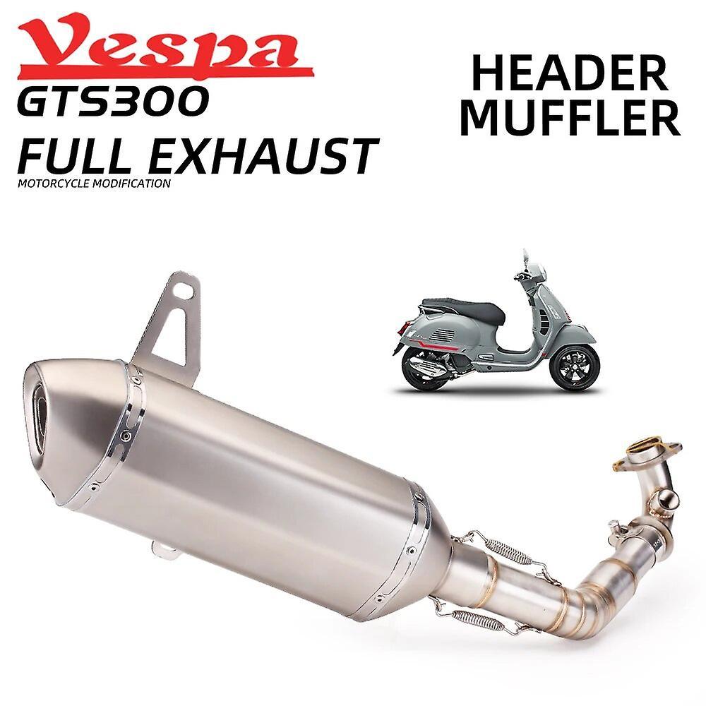 Muggyz For Vespa Gts 250 Gts 300 2007- 2017 2018 2019 2020 Full System Exhaust Pipe Muffler gts300 muffler