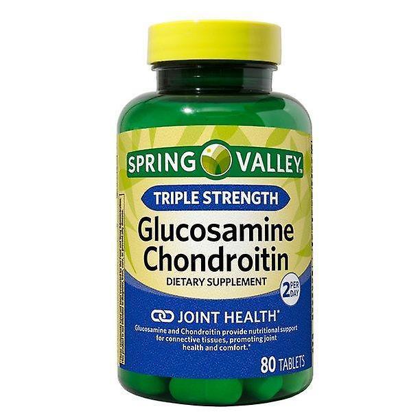 Spring Valley Glucosamine Chondroitin Tablets, 1500 Mg, 80 Count