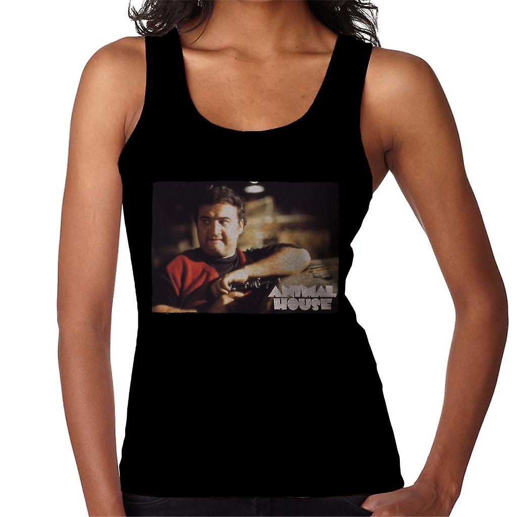 Animal House John Bluto Blutarsky Wearing Red Top Women's Vest Black Large