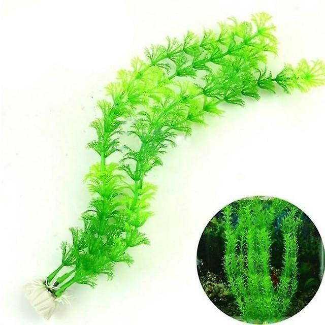 Slowmoose Artificial Aquarium Plant Decoration, Fish Tank Submersible Flower Grass 167green- 30cm Aquatic Plant