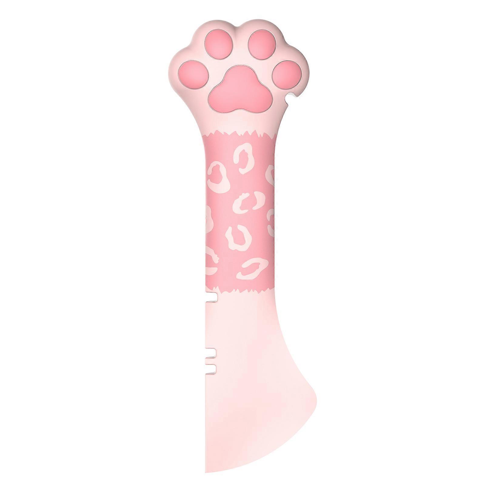 unbrand Pet Food Can Spoon Cute Look Easy Grip Can Opener for Dog and Cat Cans Pink