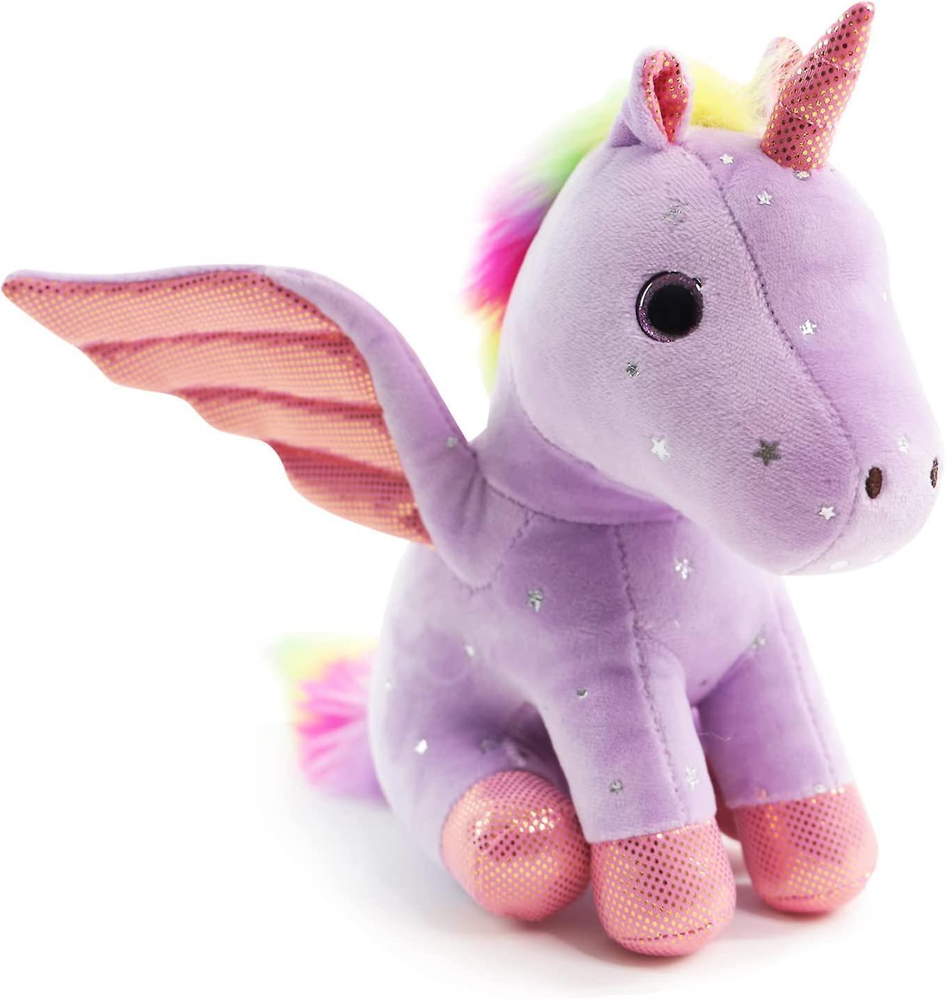 Wjiaer 8" Unicorn Stuffed Animal - Cute Plush Toy Gift For 3-8 Years Old Girls, Soft Birthday Present For Baby, Toddler, Kids, Decor