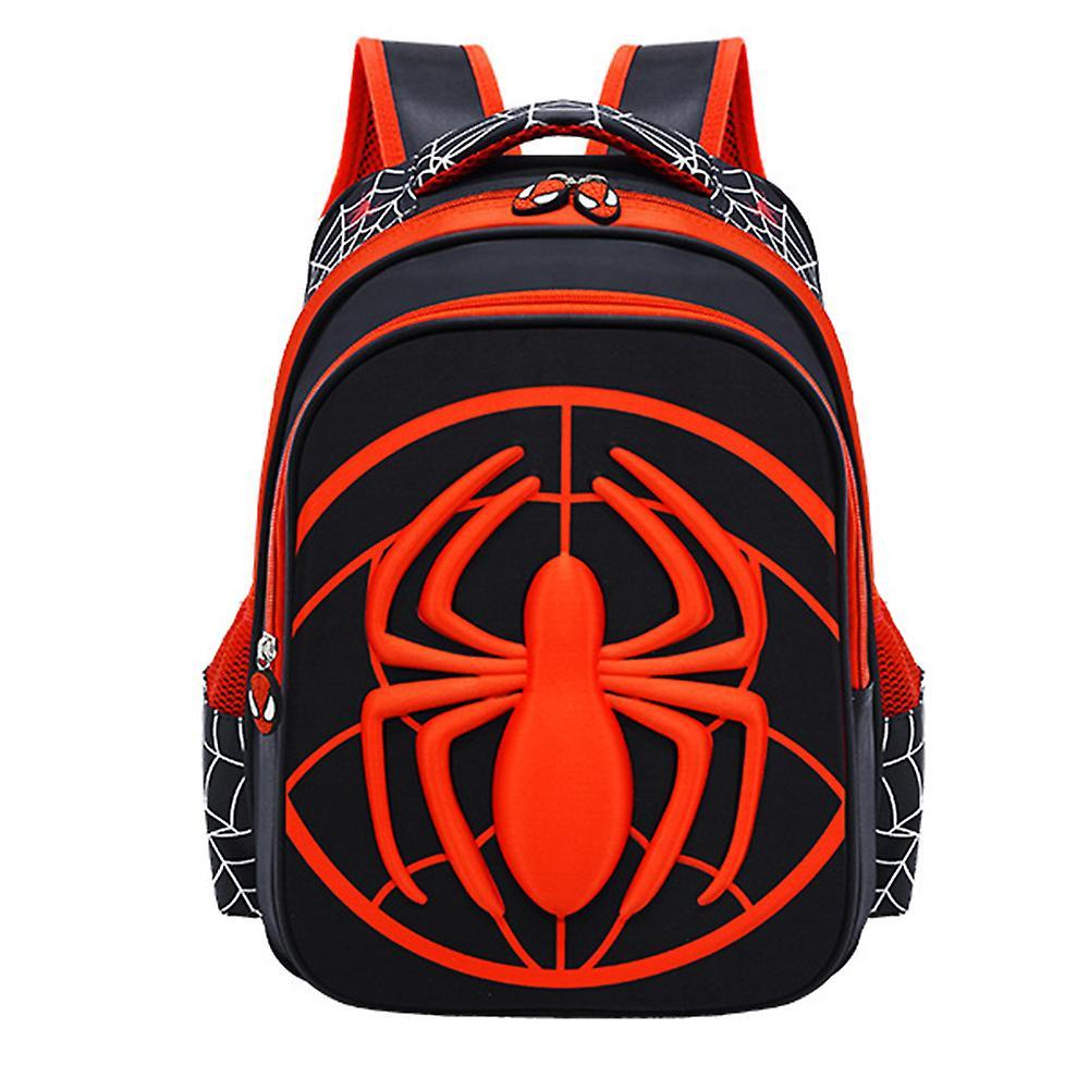 Bestdaily Toddler Spiderman School Backpack 3d Comic Elementary Student Schoolbag Waterproof Lightweight Bookbags For Boys Girls Black Red