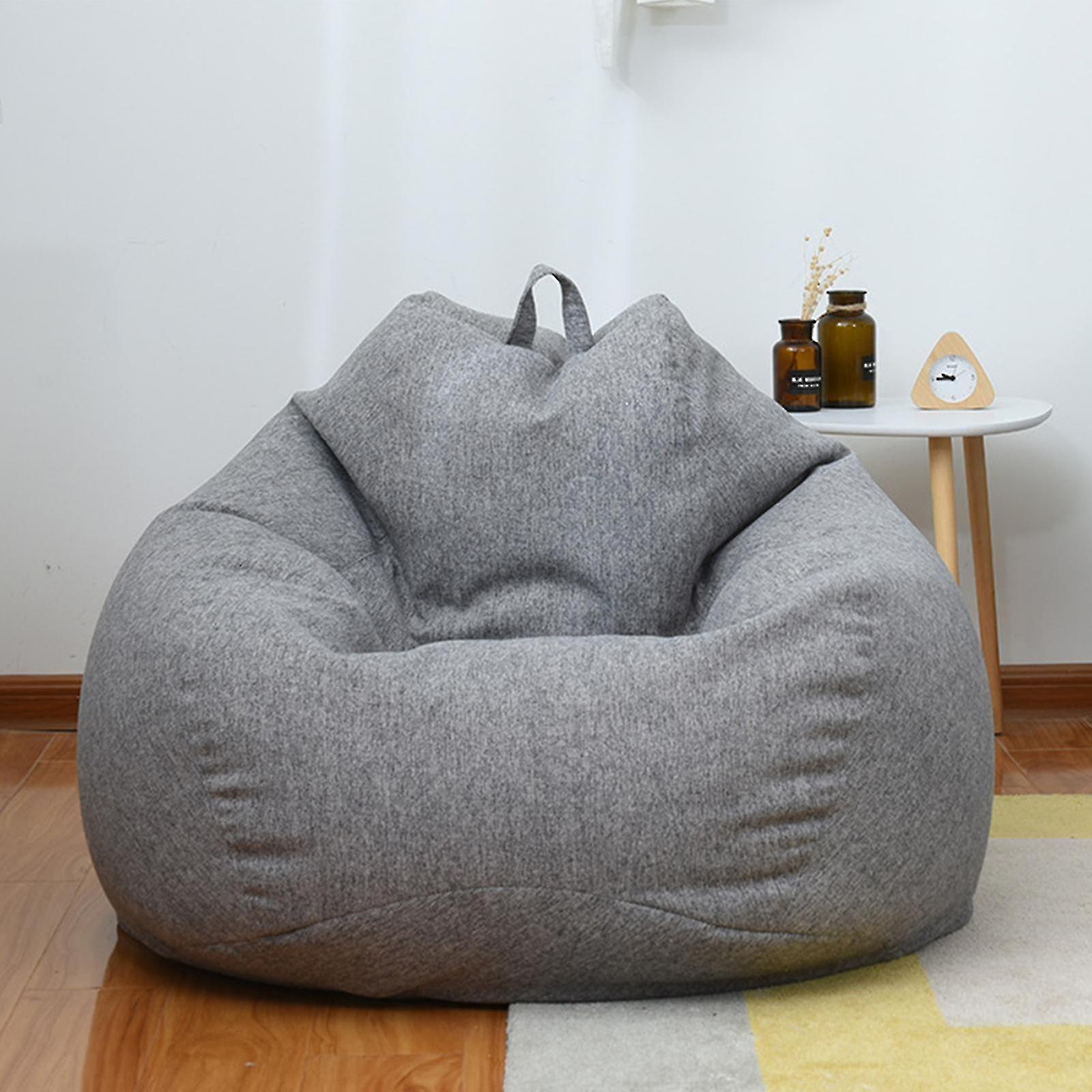 Bosheng Extra Large Bean Bag Chairs Couch Sofa Cover Indoor Lazy Lounger For Adults Kids Hotsale! Gray 90 * 110cm