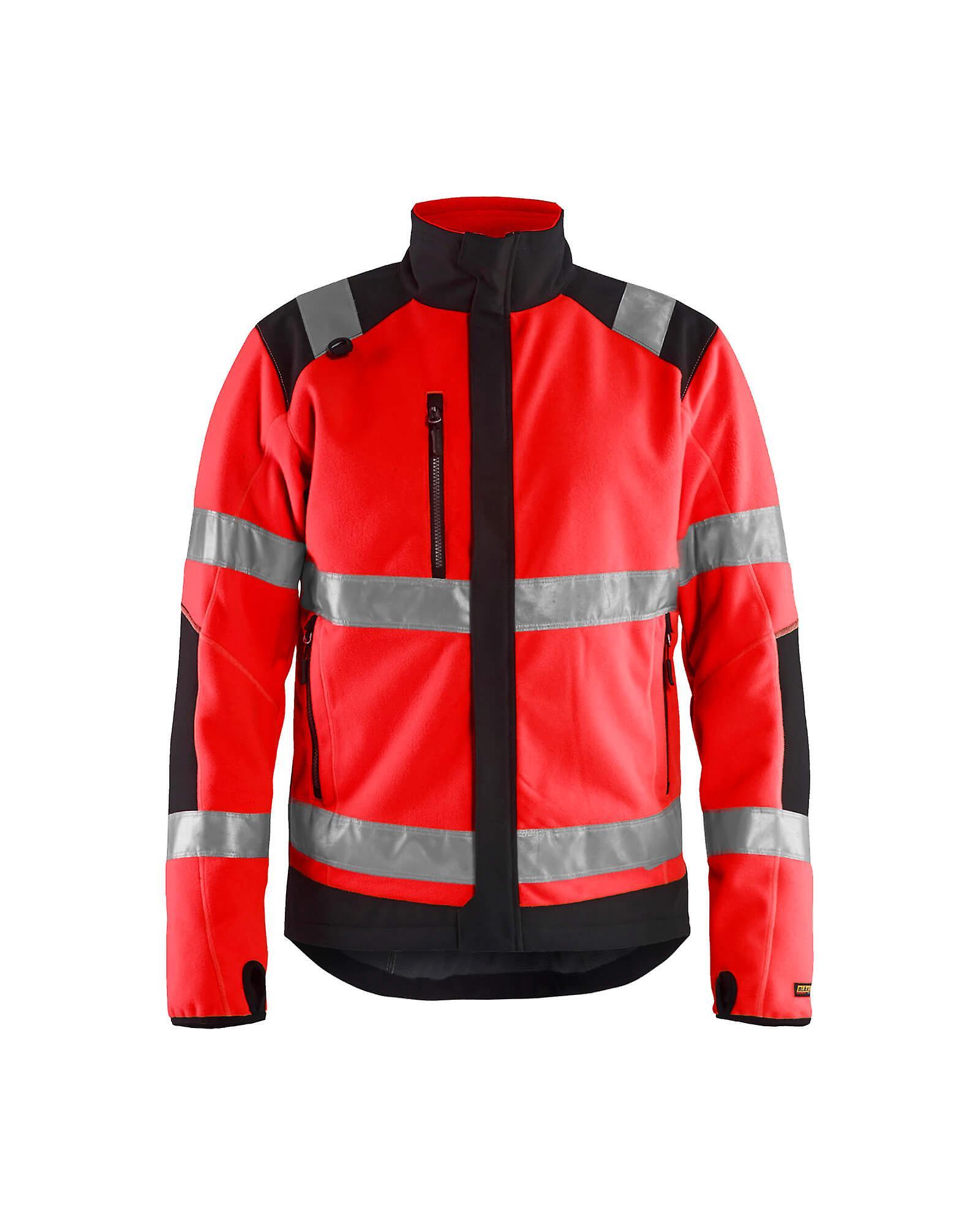 Blaklader 4888 hi-vis windproof fleece jacket - mens (48882524) Red/black 4xl