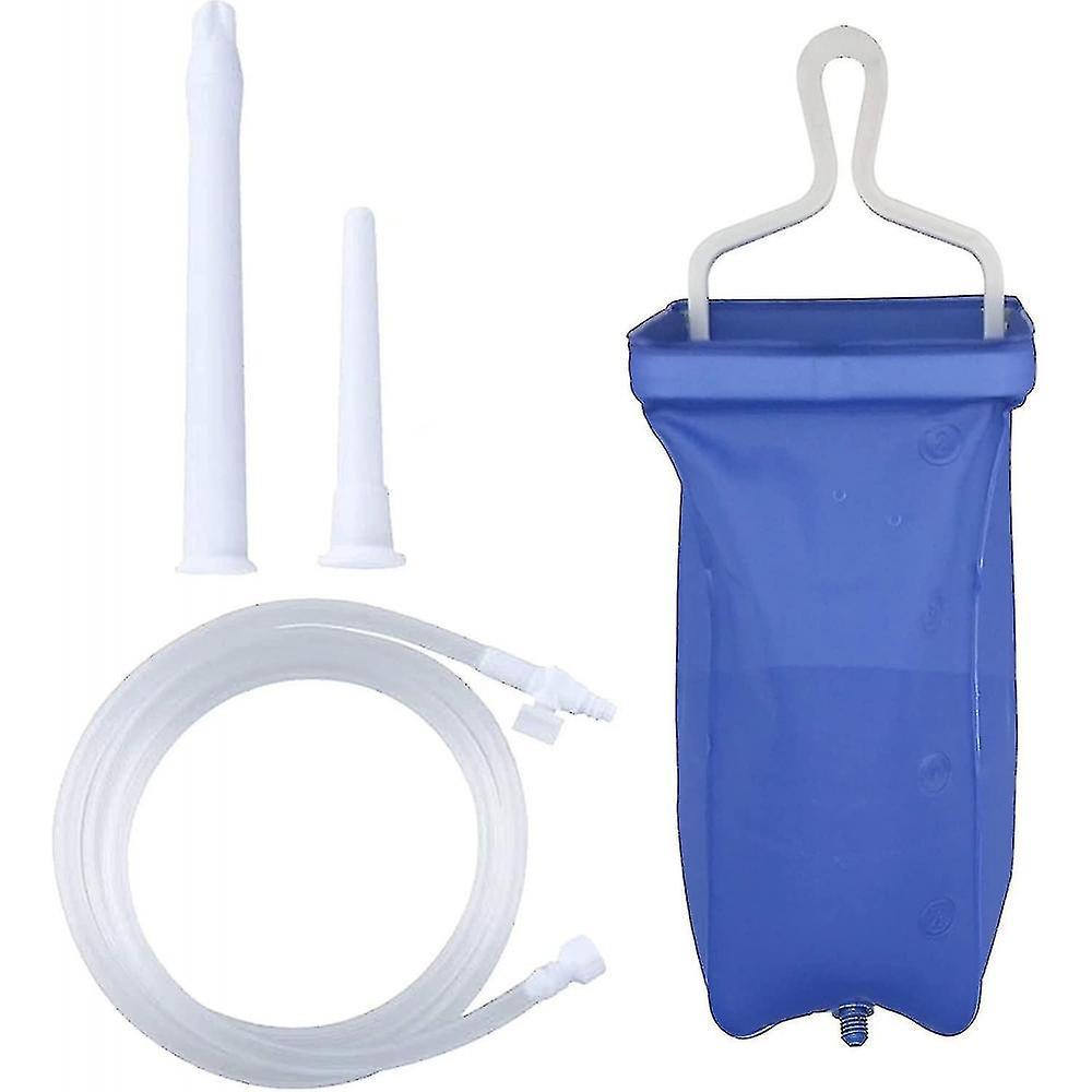 Hgxs Enema Bag Kit Home Coffee Enema Irrigator Set Travel Enema Set For Men And Women Colon Cleaning 2 Litre ETB