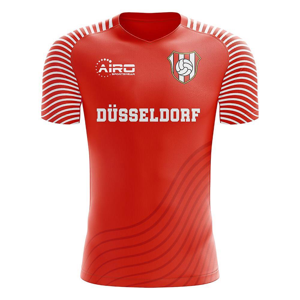 Airo Sportswear 2024-2025 Fortuna Dusseldorf Home Concept Football Shirt - Little Boys Red SB 4/5yrs (104-110cm)