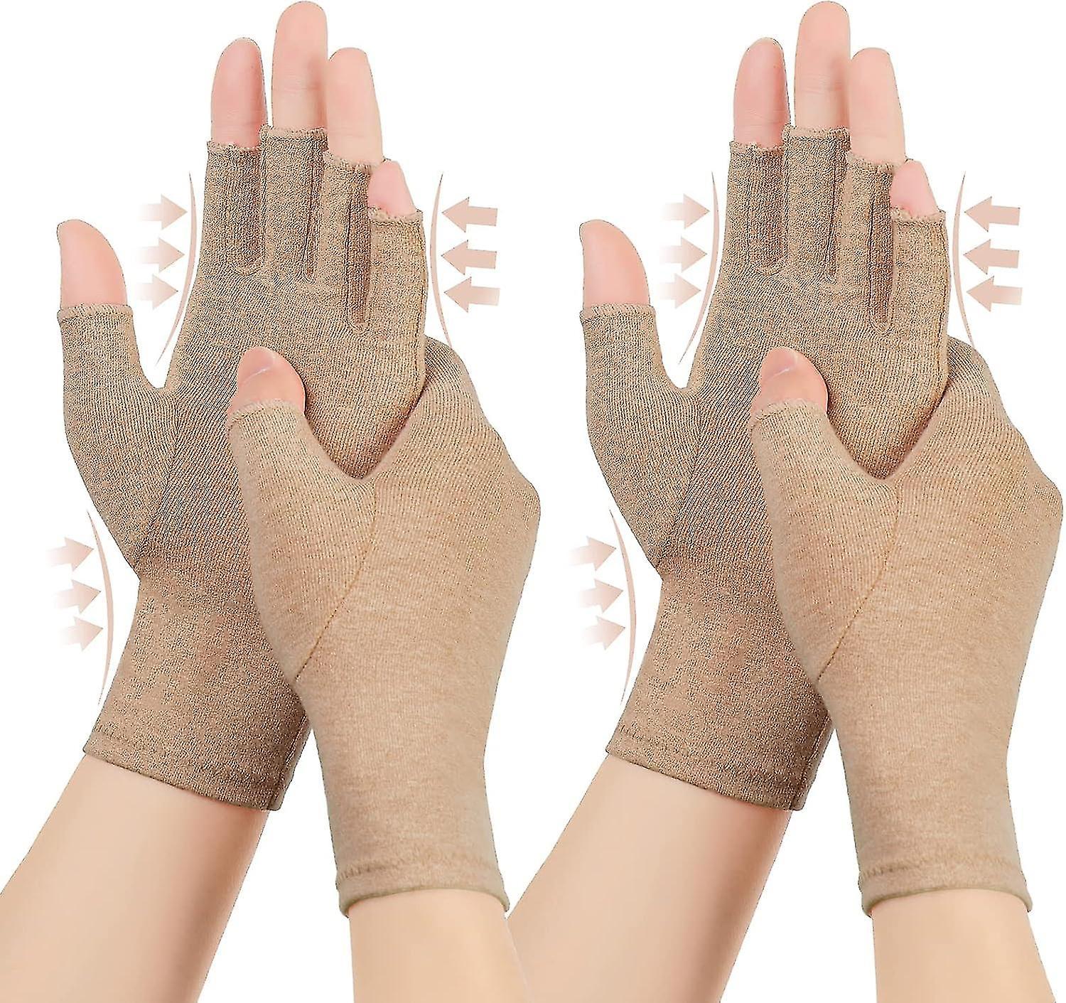 Haoyunlai 2 Pairs Arthritis Compression Gloves, For Arthritis, Rheumatoid, Arthritis, Carpal Tunnel Pain, Compression Gloves For Arthritis For Wome...