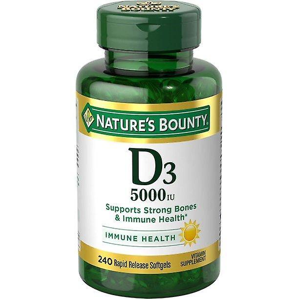 Natures Bounty Nature's Bounty Vitamin D3 Softgels 125 Mcg, 5000 Iu, 240 Ct