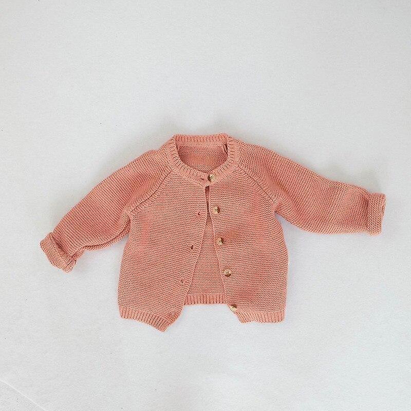 Slowmoose Sweater Cardigans, Knitwear Long Sleeve - Cotton Tops Pink 12M