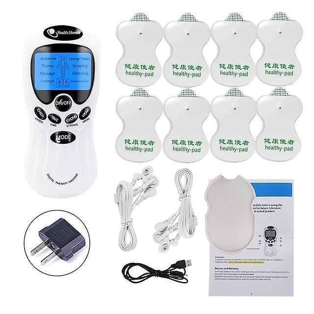 Slowmoose Electric Herald Tens Machine - Acupuncture Body Massage Digital Therapy 8pads-US plug