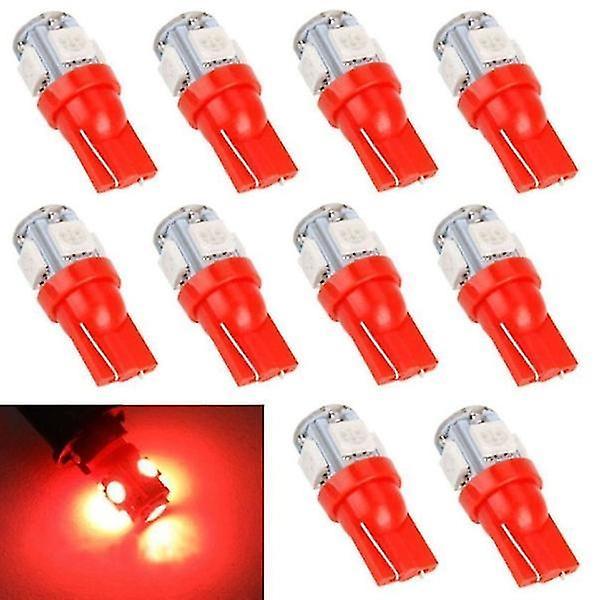 Guangzhou Yunlan Trading Co., 10-Pack - T10 W5W Red Diode Bulbs - Car LED Light Red