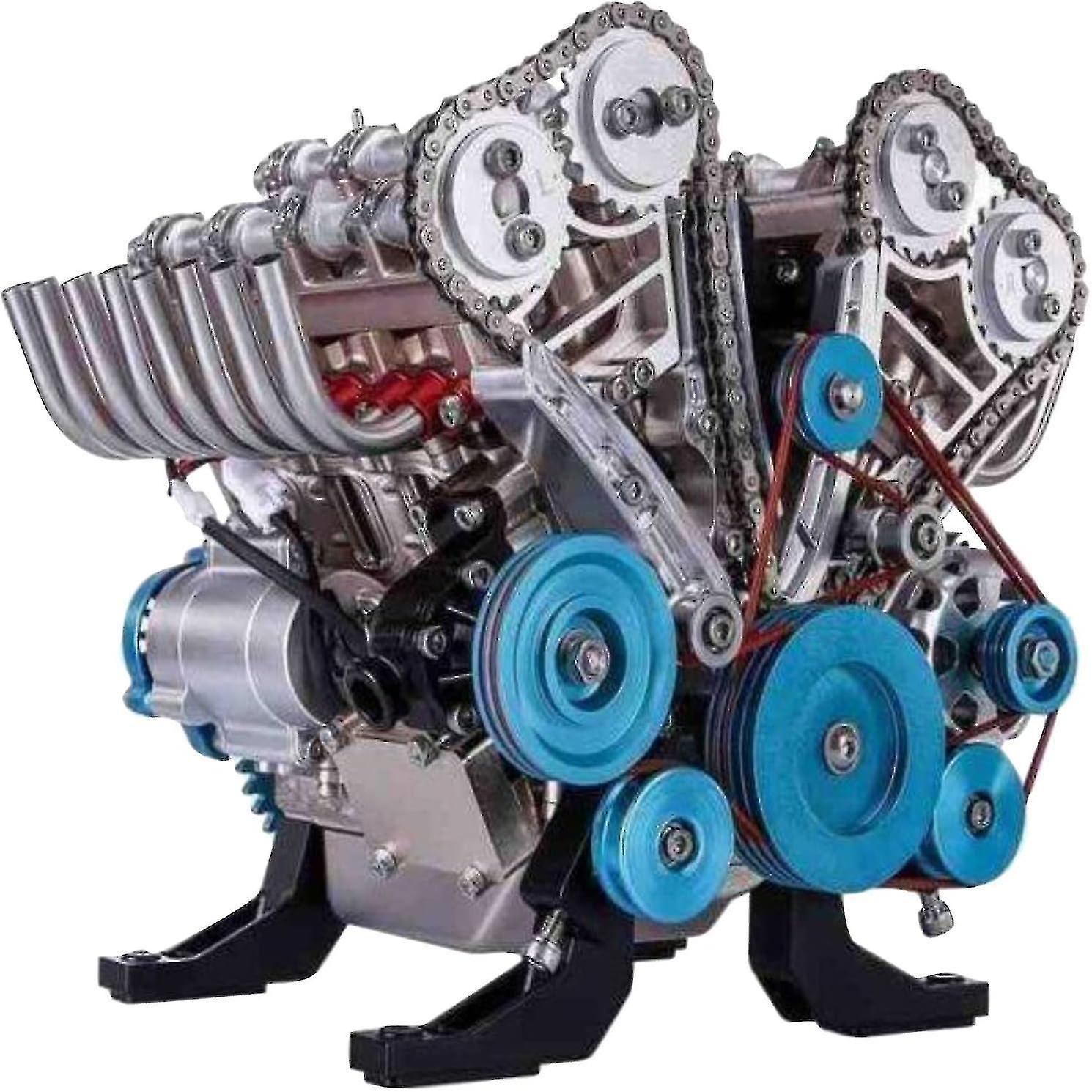 Banmo Engine Model Desktop Engine, 8-cylinder-inline Car Engine Model Building Kit Adult Mini  Engine Model Toy For Offices, Homes, Ktvs, Cafes And...