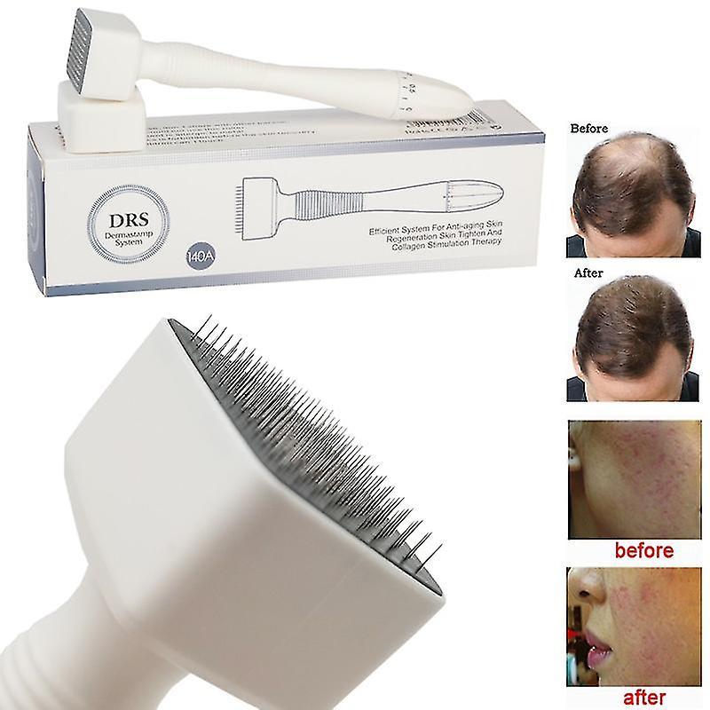 Aswei Drs 140 A Derma Stamp Adjustable Needle Length Microneedle Real Needle Skincare Beard Growth Scalp Hair Re-growth Acne Scar Pits