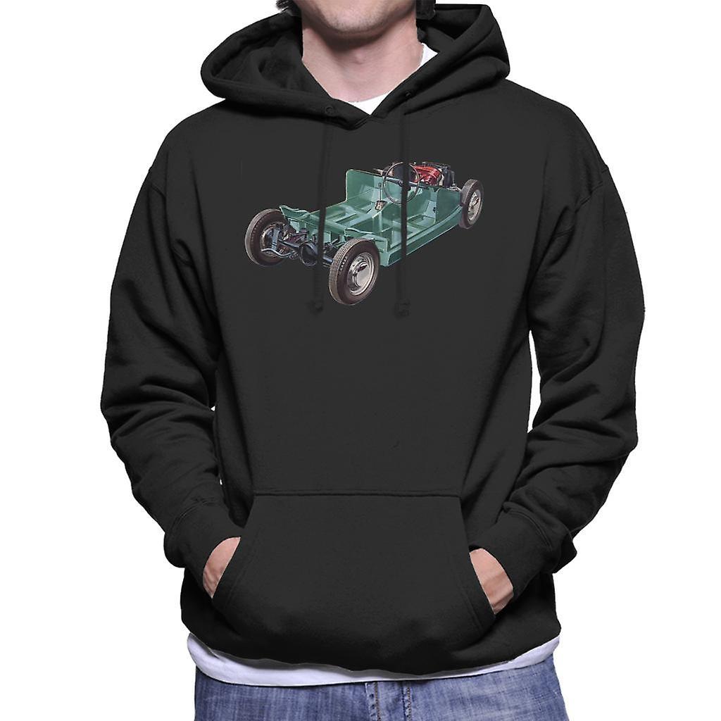 Austin Healey Sprite Mark II British Motor Heritage Men's Hooded Sweatshirt Black XX-Large