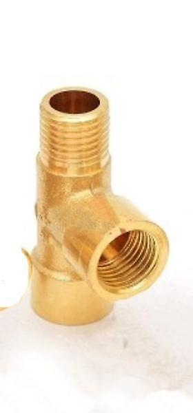 Slowmoose Brass Pipe Fitting Male-female Thread Conversion Connecter 1/2" / F-F-M