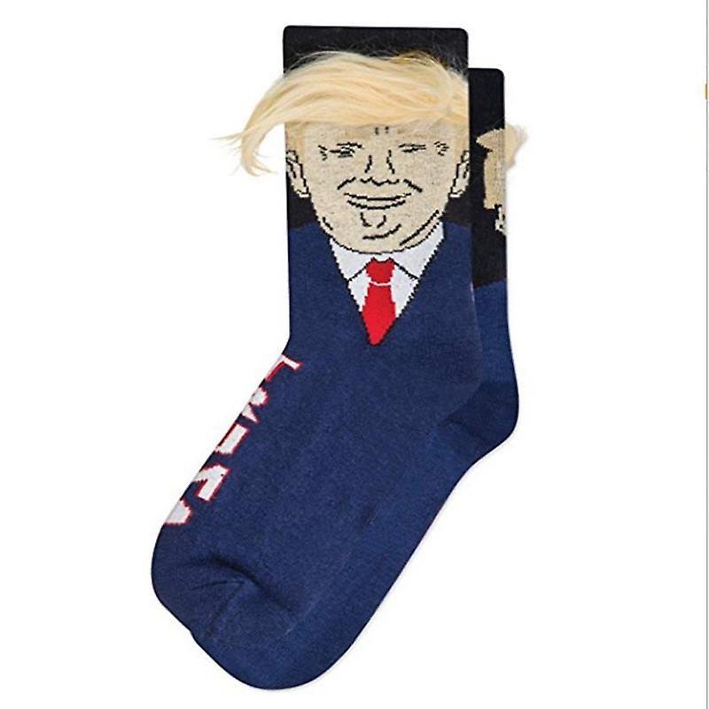 Zhuopai 2 PCS Trump Socks Unisex Funny Novelty Socks Gift STYLE7