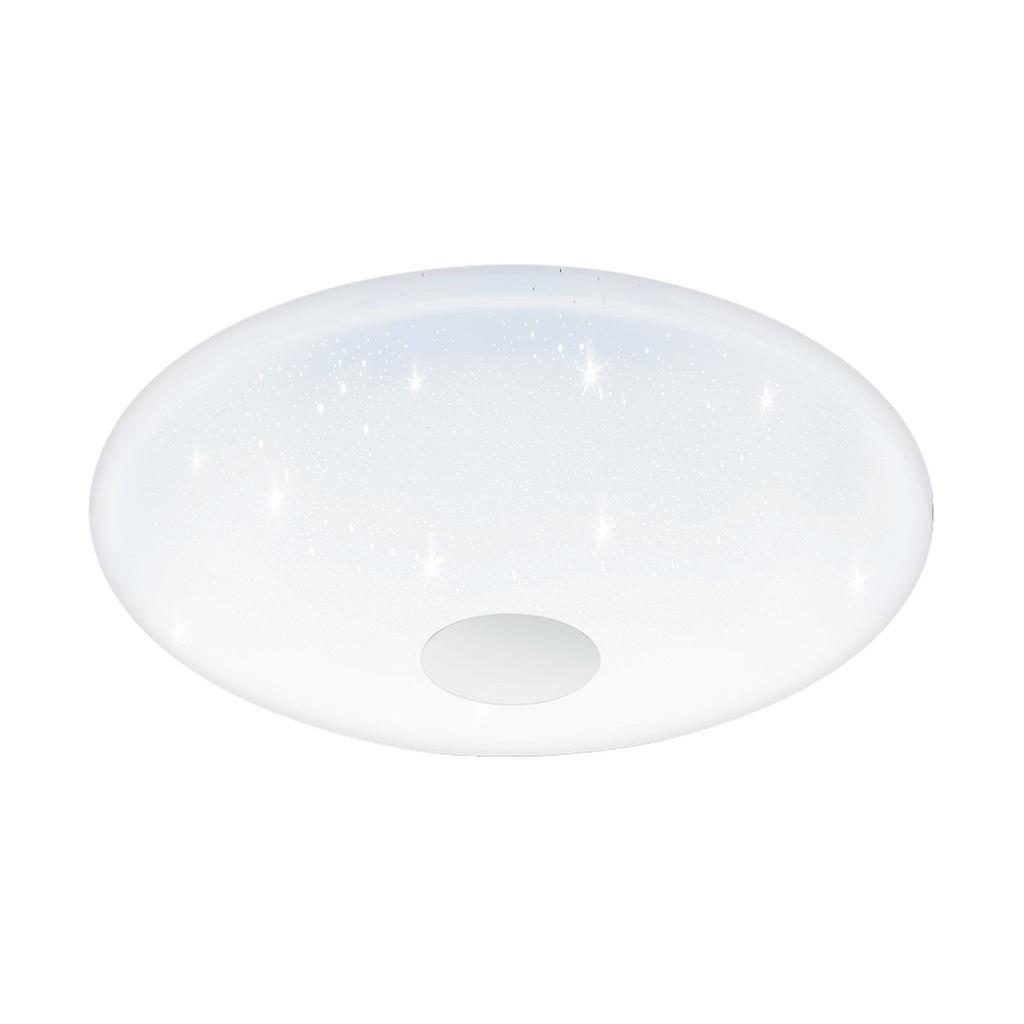 Eglo Lighting Voltago LED Tuneable Flush Ceiling Light White Sparkle Effect