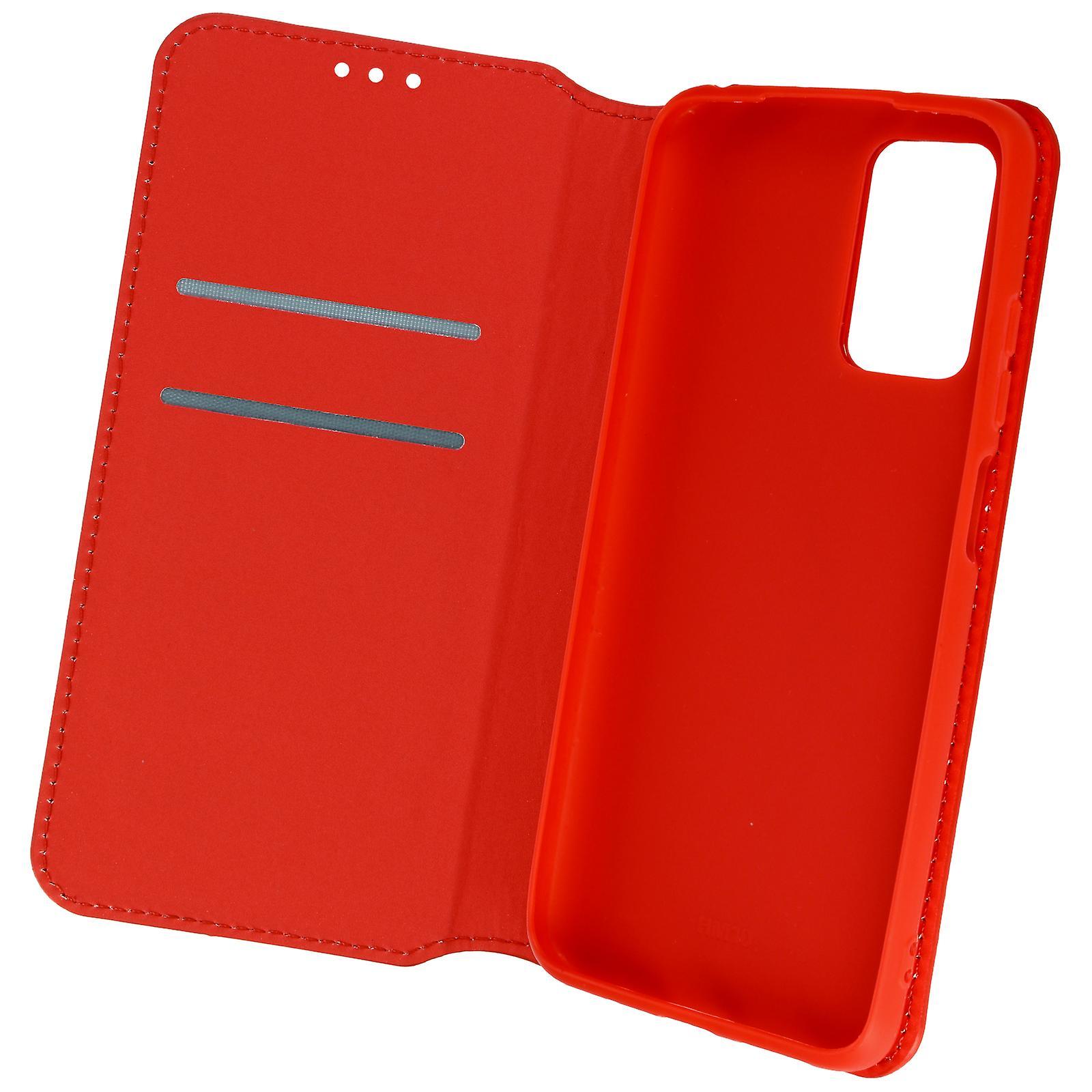 Avizar Case for Xiaomi Redmi 10 / 10 2022 Clamshell Wallet Function Video Support - red