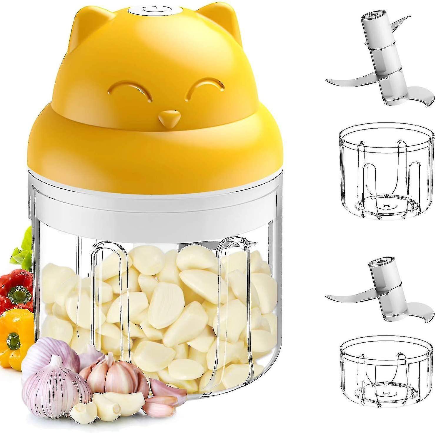 Tianzun Electric Mini Garlic Chopper, Mini Food Processor, Mini Blender, Mini Chopper, Food Chopper, Vegetable Chopper, Garlic Chopper, Garlic Minc...