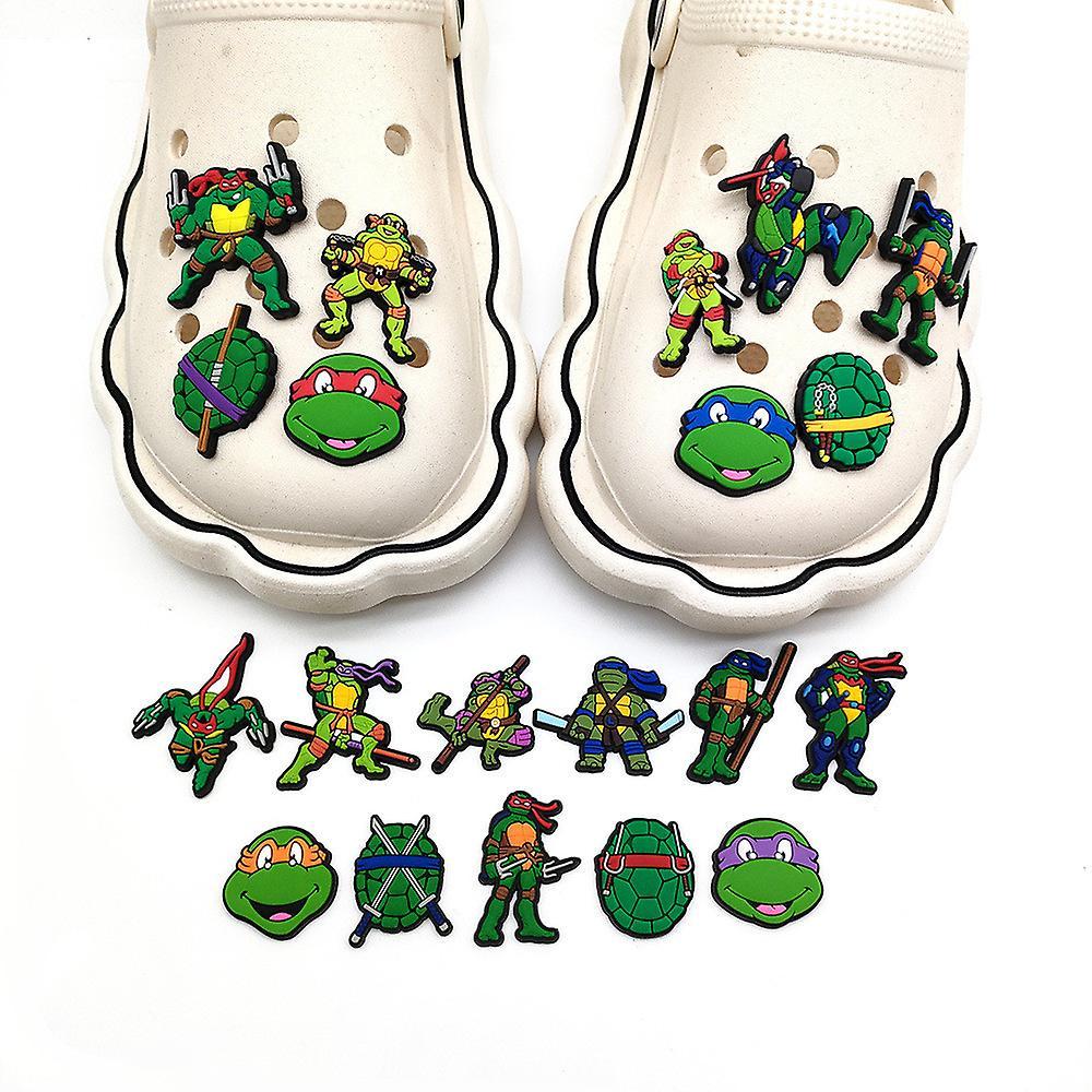 Ochime 20 Pcs Teenage Mutant Ninja Turtles Series Characters Shoes Charms For Crocs Clog Sandals Decoration Decors Accessories Gifts