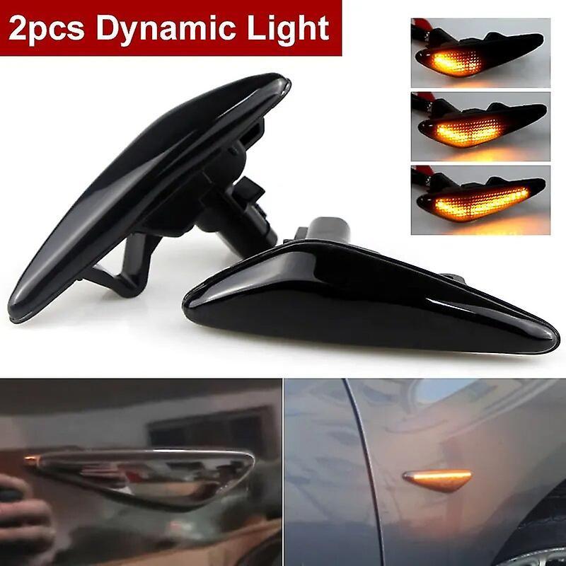 Bicaco 2pcs Dynamic Led Side Repeater Indicator Turn Signal Flasher For Mazda Mx-5 Miata Roadster Nd 2016-up,rx-8 2009-2012