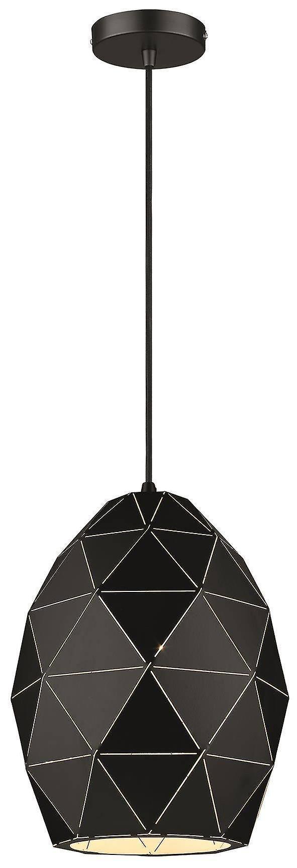 Spring Ceiling Pendant Matt Black E27