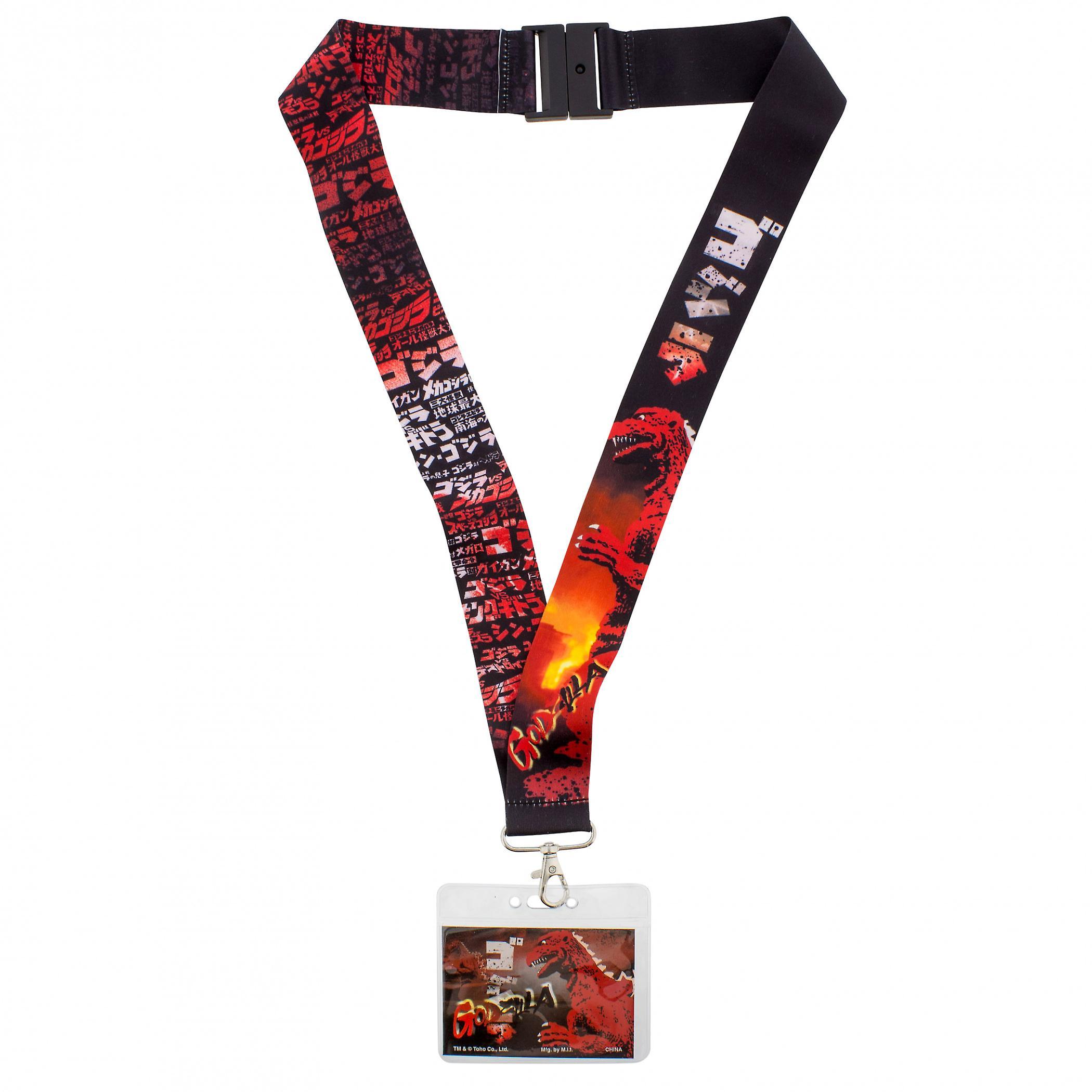 Movies Godzilla Flames Lanyard Multi-Color