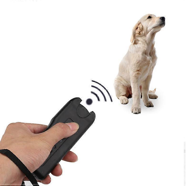 Qin Ultrasonic dog repellent, handheld dog training device, adjustable frequency, effectively prevents dogs from attacking and harassing, easy to c...