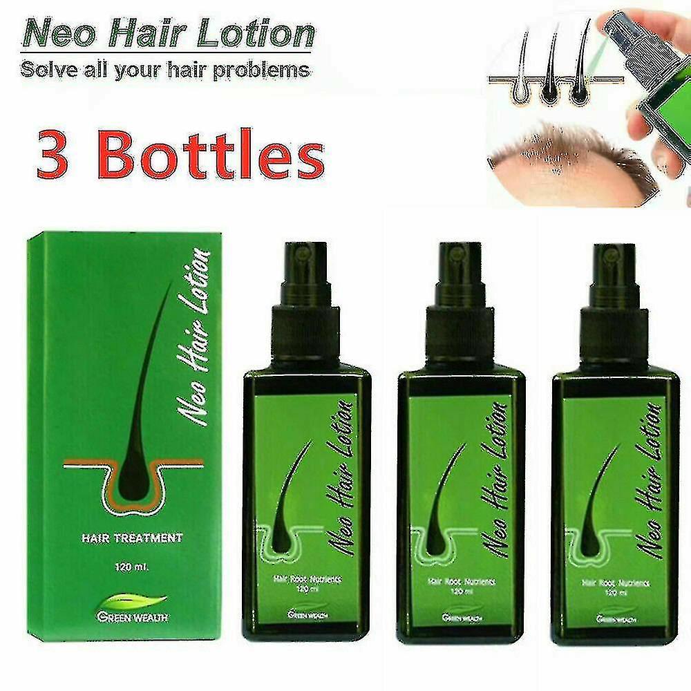 Yalo 3pcs Neo Hair Regrowth Lotion Haircare Hair Loss Oil Baldness Anti Hair Loss 120ml,hww