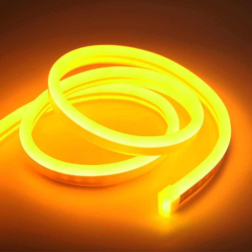 GreenZech Diy christmas holiday decoration flexible led strip 6mm narrow neon light Yellow 3m