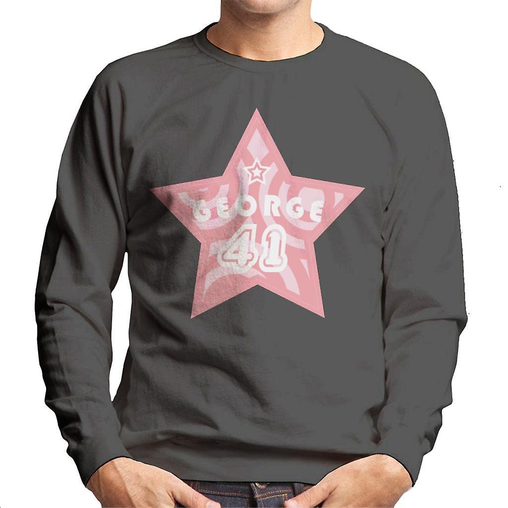 Curious George 41 Star Men's Sweatshirt Charcoal XX-Large